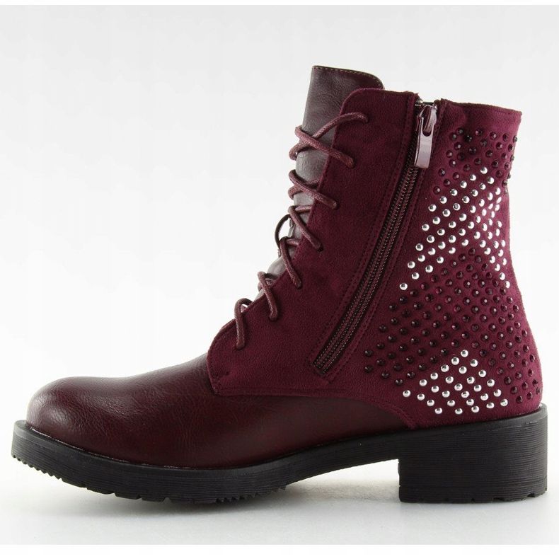 FC-H65 Wine maroon boots for women red 1