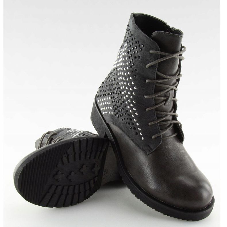 Gray women's boots gray FC-H65 Gray grey 2