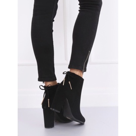 Elegant black high-heeled boots NS055P Black 1