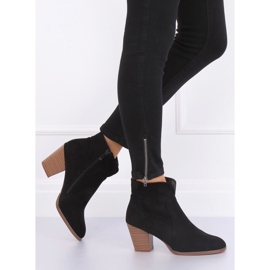 Black high-heeled boots YL96006 Black 2