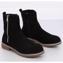 Black women's flat boots 0-255 Black 1
