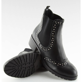 Black Jodhpur boots with studs FC-H63 Black 1