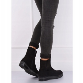 Black women's flat black boots CH1812-2 Black 2