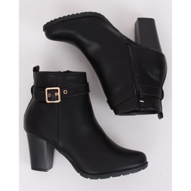 Black high-heeled boots F169 Black 2