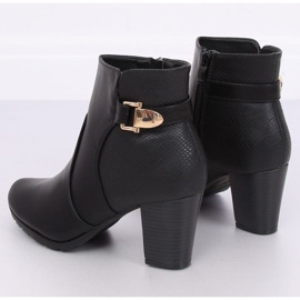 Black high-heeled boots F168 Black 1