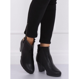 Black high-heeled boots F168 Black 2