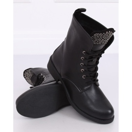 Black military boots 7369-PA Black 2 Black military boots 7369-PA Black 2