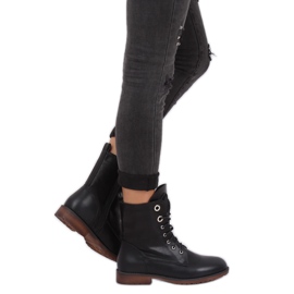 Black Workery boots W361 Black 1