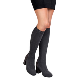 Seastar Gray openwork boots grey 1