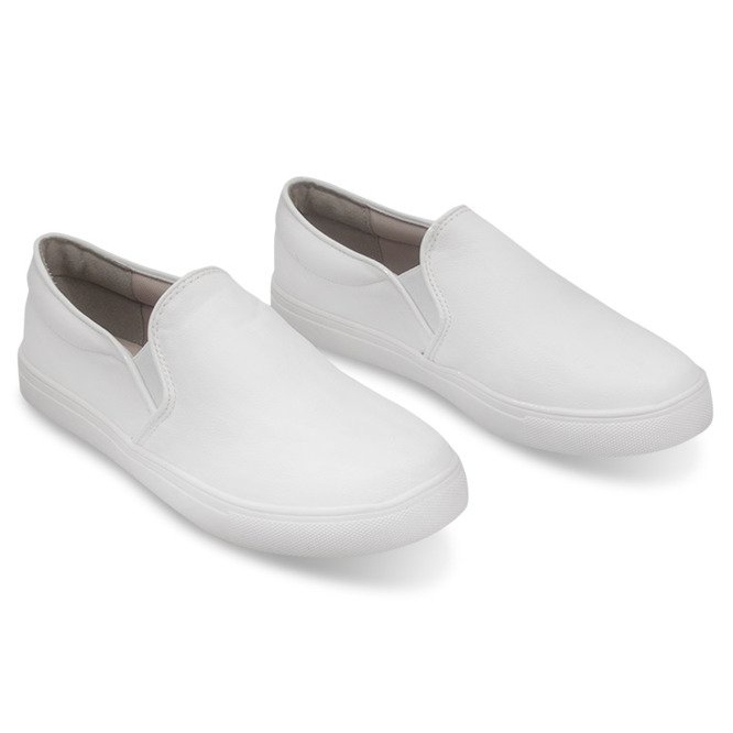 Classic Slip On Q1-41 White Sneakers 1