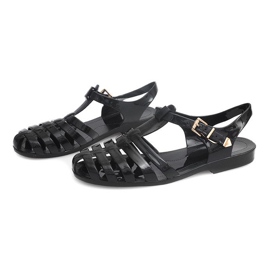 Meliski PT36 Black Roman sandals 1