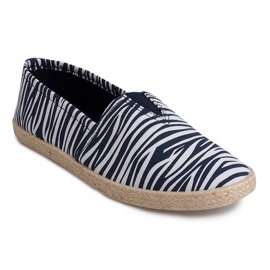 Linen Espadrilles TC-15 Blue Sneakers 1