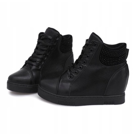 Wedge Sneakers 1651 Black 1