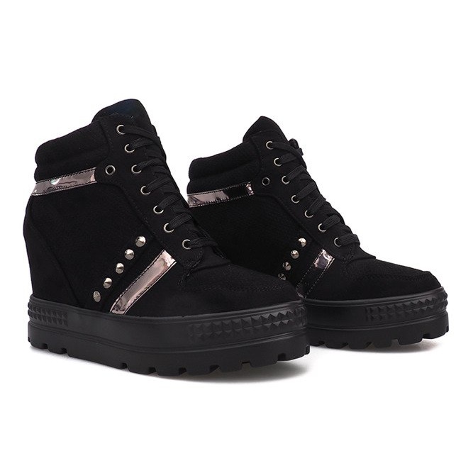 Black suede Maxime sneakers 1
