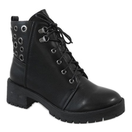 Black women's trapper boots G157-1 1 Black women's trapper boots G157-1 1