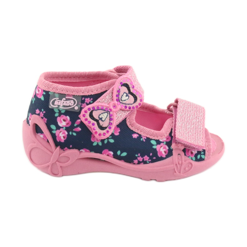 Befado yellow children's shoes 242P094 navy blue pink 1 Befado yellow children's shoes 242P094 navy blue pink 1