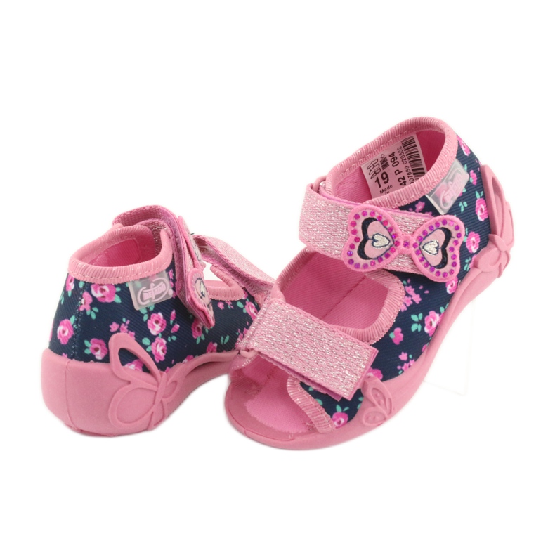 Befado yellow children's shoes 242P094 navy blue pink 3 Befado yellow children's shoes 242P094 navy blue pink 3