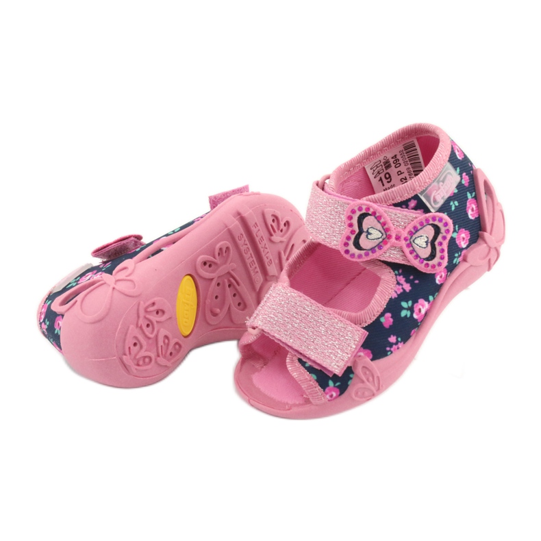 Befado yellow children's shoes 242P094 navy blue pink 4 Befado yellow children's shoes 242P094 navy blue pink 4