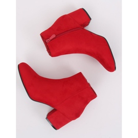 Red low-heeled boots YQ216P Red 1