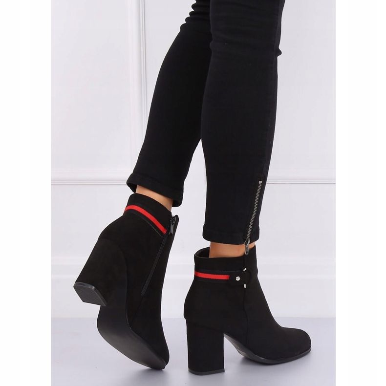 Black high heels NC923 Black boots 1