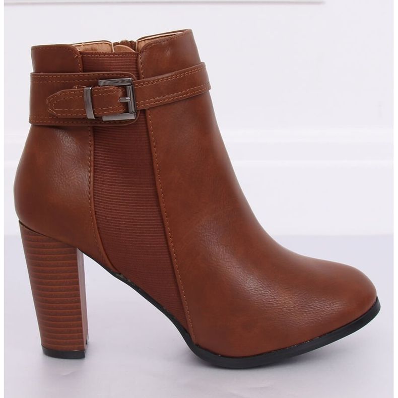Brown high-heeled boots F815-2 Camel 1
