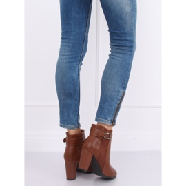 Brown high-heeled boots F815-2 Camel 2