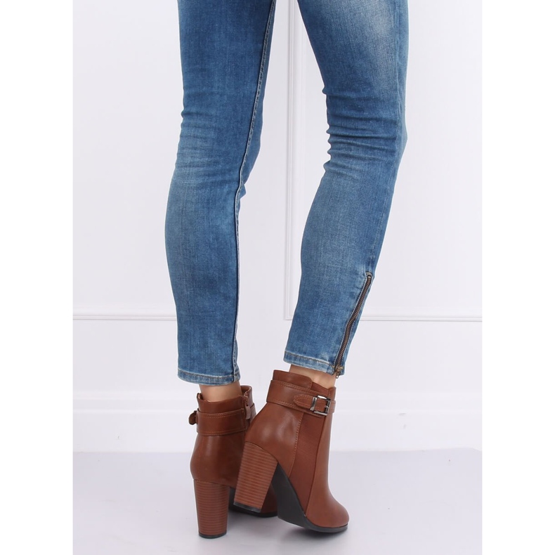 Brown high-heeled boots F815-2 Camel 2