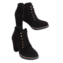Black high-heeled boots 995-30 Black 1