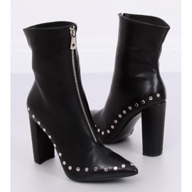 Black high-heeled boots NS062P Black 1