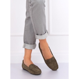 Green Women's loafers R812-1 Green 1