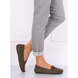 Green Women's loafers R812-1 Green 2