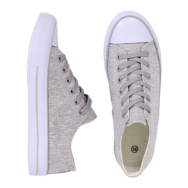 Gray Women's gray sneakers B74-28 Gray grey 1