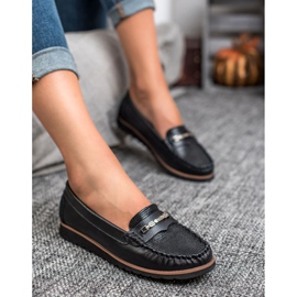 Filippo Comfortable Leather Loafers black 2