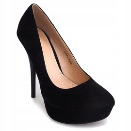 Suede Heels On The Platform S3477-4 Black 2