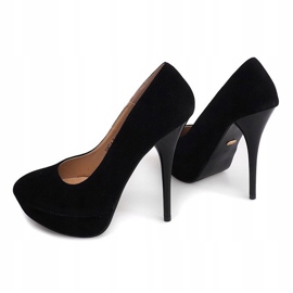 Suede Heels On The Platform S3477-4 Black 1