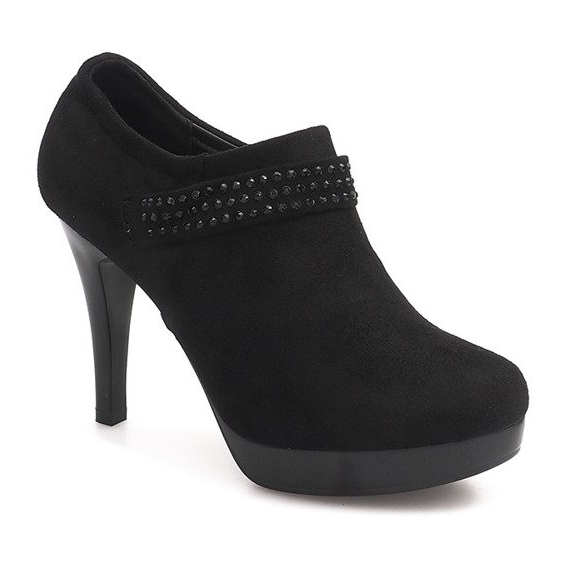 Elegant Boots On High Heel 9214-1 Black 1