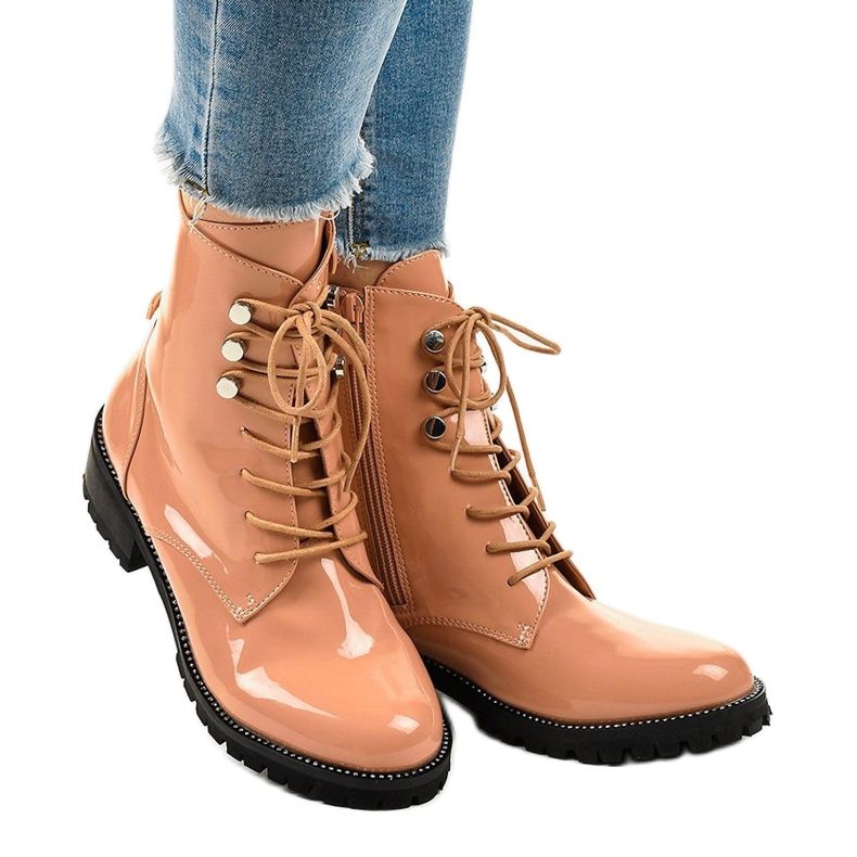 Pink women's high boots XW37278 1