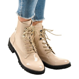 Beige high boots for women XW37278 1