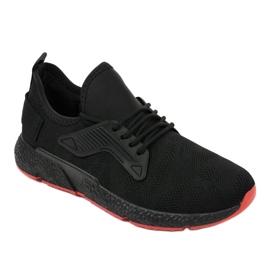 Black sports lace-up shoes WB800 1 Black sports lace-up shoes WB800 1