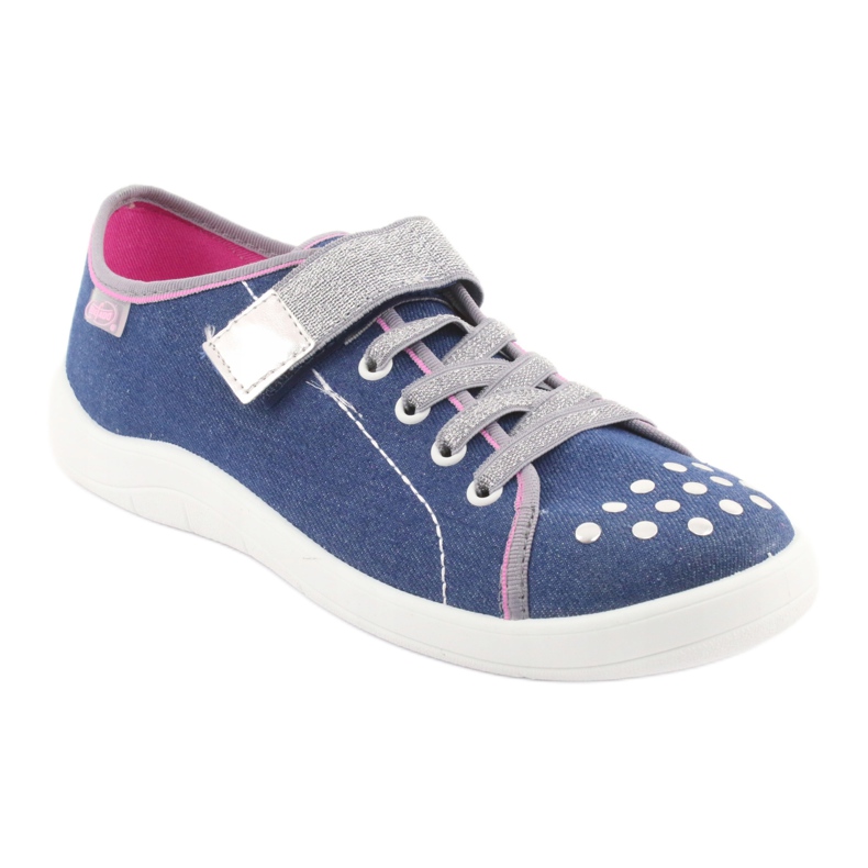 Befado children's shoes 251Q109 blue pink grey 1 Befado children's shoes 251Q109 blue pink grey 1