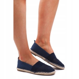 Openwork Espadrilles Sneakers 188-38 Navy Blue 1 Openwork Espadrilles Sneakers 188-38 Navy Blue 1