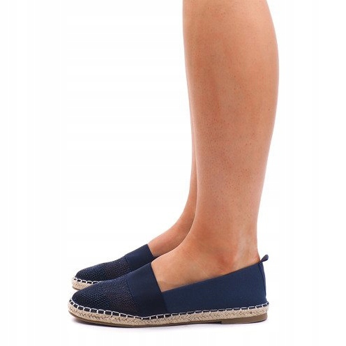 Openwork Espadrilles Sneakers 188-38 Navy Blue 2 Openwork Espadrilles Sneakers 188-38 Navy Blue 2