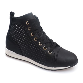 Openwork Airy Sneakers 80-12 Black 1