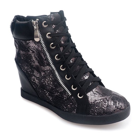 Sneakers With Lace 83001 Black 1