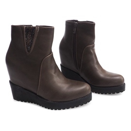 Wedges 8E8505 Khaki Wedge Boots multicolored 1