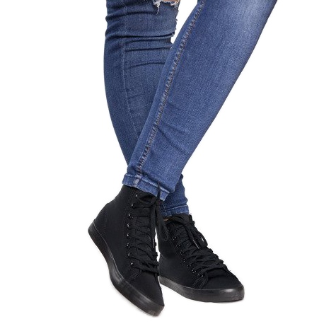 High-top Sneakers Lycra B113B Black 1