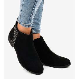 Black suede boots L1211 2