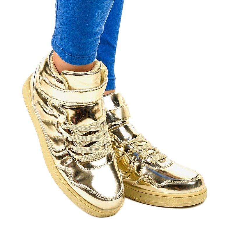 Gold Lacquered Sneakers XW7082 golden 1