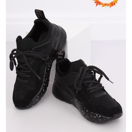 Black AB-91 Black sports shoes 1