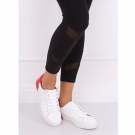 Women's sneakers white and red A88-29 W-RED 1